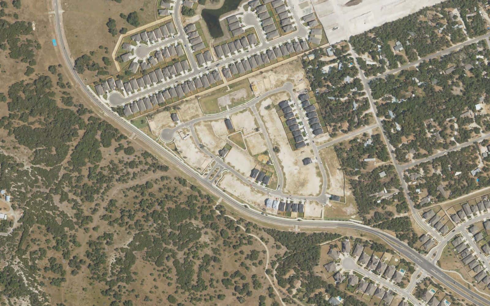 Vista aérea de Cedar Brook, Leander