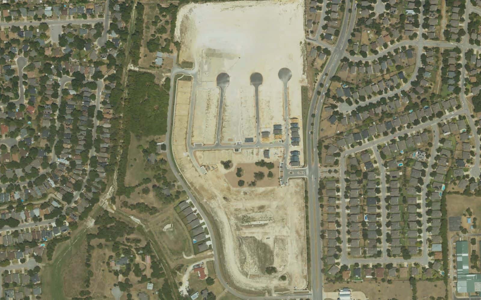 Vista aérea de Double Creek Crossing (City Homes), Round Rock