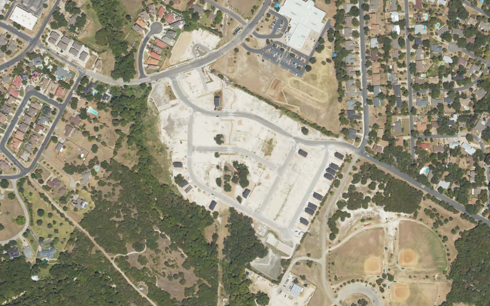 Vista aérea de Foxfield, Austin (norte)