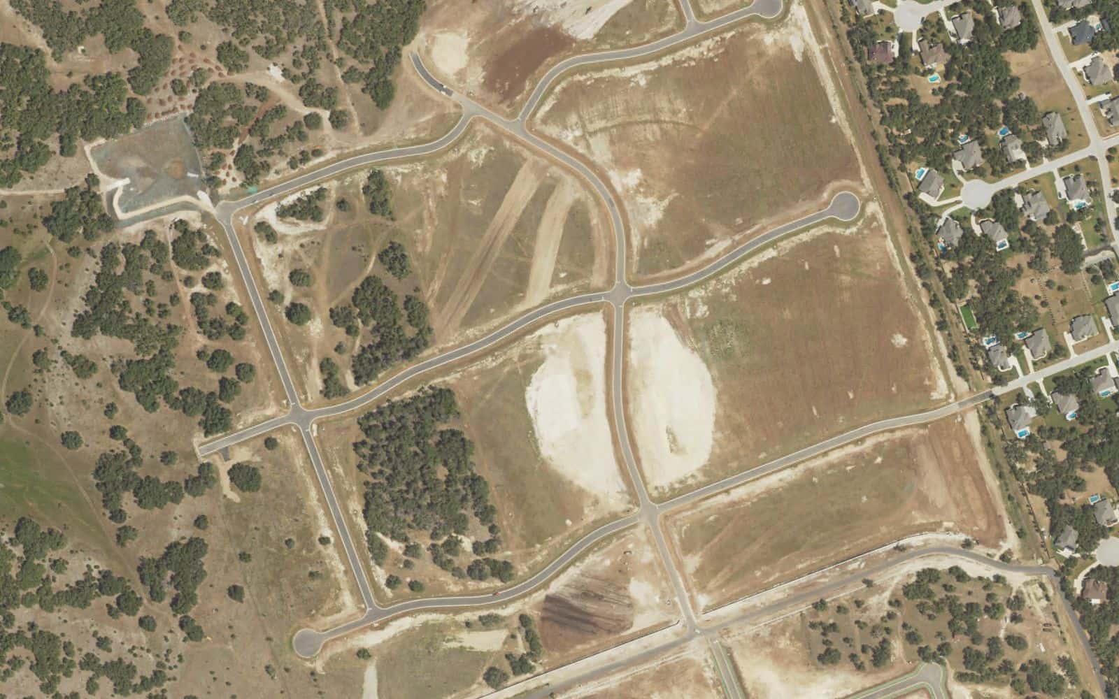 Vista aérea de Leander Estates, Leander