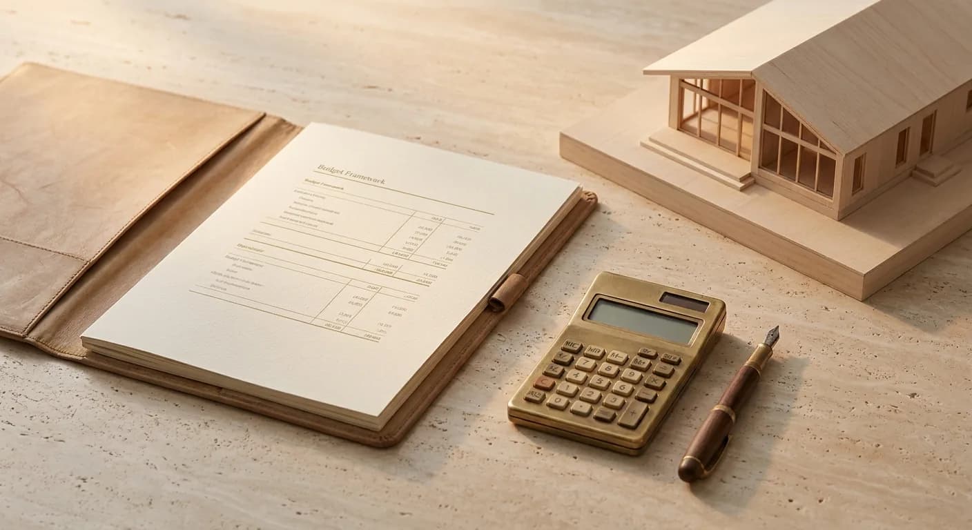 Budget range with risk buffer